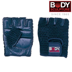 Body Sculpture Fitness Training Gloves Mesh Cotton Leather