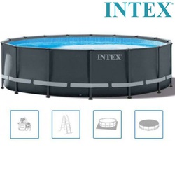 Intex Pool with ultra frame set 26330uk 6+ yrs 18ft x 52"