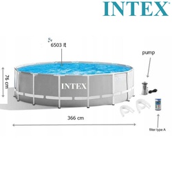 Intex Pool with prism frame premium set 26712uk 6+ yrs 12ft x 30"