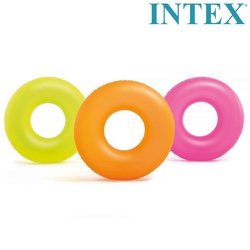 Intex Swim Rings Tubes Neon Frost 59262 9+ Yrs
