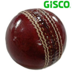 Gisco Cricket ball shooting star youth 2pc 76320/76111-leather red 135g