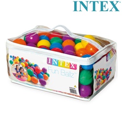 Intex Small Fun Ballz (With 100Pc Balls) 49602 2+ Yrs 6.5 Cm