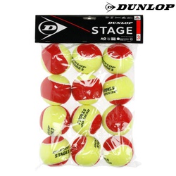 Dunlop Tennis balls d tb stage 3 red 12 polybag 601344