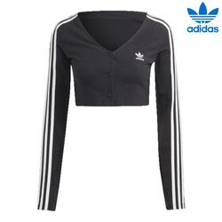 Adidas originals T-shirts v-neck button ls l/sleeve