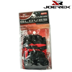 Joerex Gloves Sports Recreational (Colour: Black/Red, Size: S)