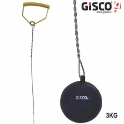 Gisco Hammer throw turned with steel cable and handle