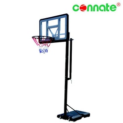 Connate Basketball stand portable + Backboard + Rim + Net premium screw jacklifting set S003-21