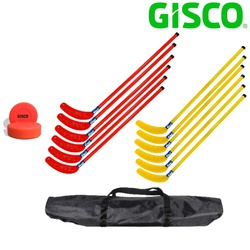 Gisco Floor hockey set (12 sticks + 2 pucks)