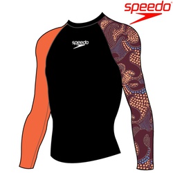 Speedo Swim top t-shirts rashguard printed l/sleeves