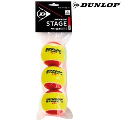 Dunlop Tennis ball d tb stage 3 red 3 polybag 601340 pack