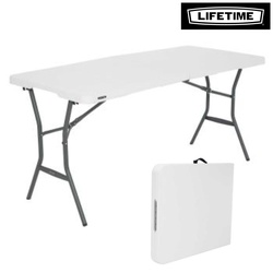 Lifetime Table Slim Fold In Half 4534 5Ft