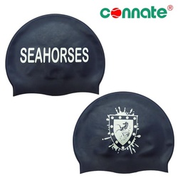Connate Swim caps personalized sea horses