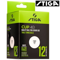 Stiga Table tennis ball cup 40+ 1110-2510-12 white