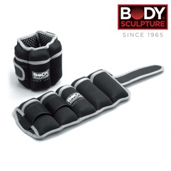 Body sculpture Ankle/wrist weights adjustable soft bb-979-b 10lbs (Pair of 5Lbs)