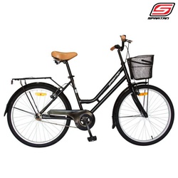 Spartan Bicycle Classic Bike 24" With Basket