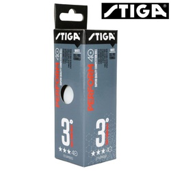 Stiga Tt Ball Perform 40+ 3* Comp Wht (3) Ittf App 5160-03/1113-2110-03