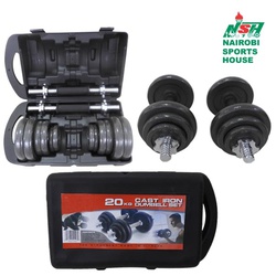 Miscellaneous Combination set cast iron with plastic case 20kg