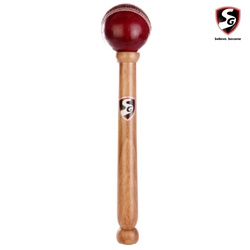 Sg Cricket bat mallet fitted with leather ball on top