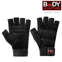 Body sculpture Fitness training gloves spandexleather