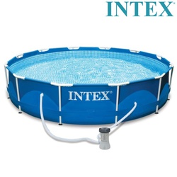 Intex Pool with metal frame set 28212 6+ yrs 12ft x30"