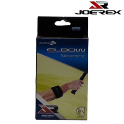 Joerex Elbow Support Free Size (Colour: Black)