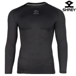 Shrey T-shirt r-neck intense compression l/sleeves