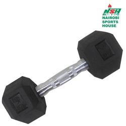 DUMBBELL RUBBER HEXAGON