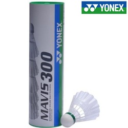 Yonex Shuttlecock mavis 300 slow (green cap) m-300cp yellow tin of 6