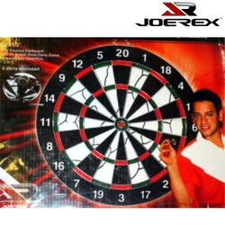 Joerex Dartboard 15'' x 1/2'' (with 6 darts included) jd6082 15" x 1/2"