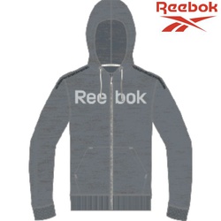 Reebok Sweatshirt hoodie full zip el big logo ft fz