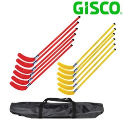 Gisco Floor hockey set (12 sticks + 2 pucks)