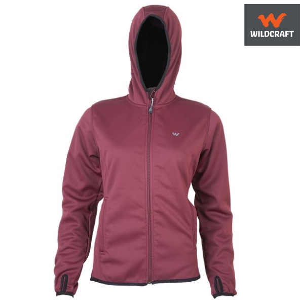 Buy Wildcraft Men Polyester Solid Plain Jacket-Black online